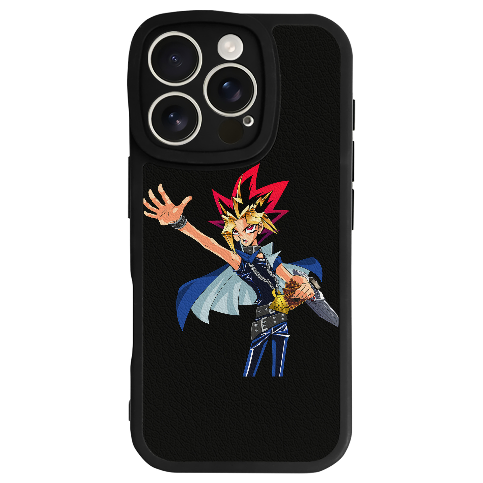 遊☆戯☆王 Yu-Gi-Oh! 【iPhone 16シリーズ対応】シリコンスマホケース（レザー調） 材質：シリコン